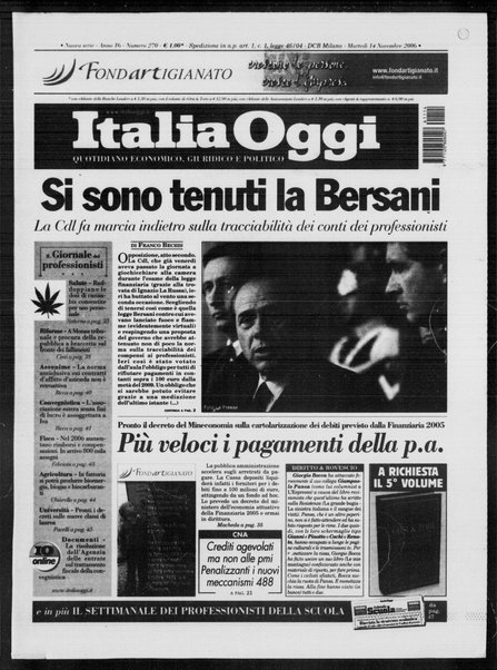 Italia oggi : quotidiano di economia finanza e politica